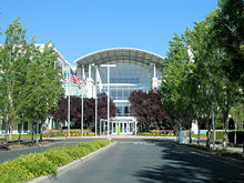 Description: http://upload.wikimedia.org/wikipedia/commons/thumb/c/c8/Applecomputerheadquarters.jpg/220px-Applecomputerheadquarters.jpg